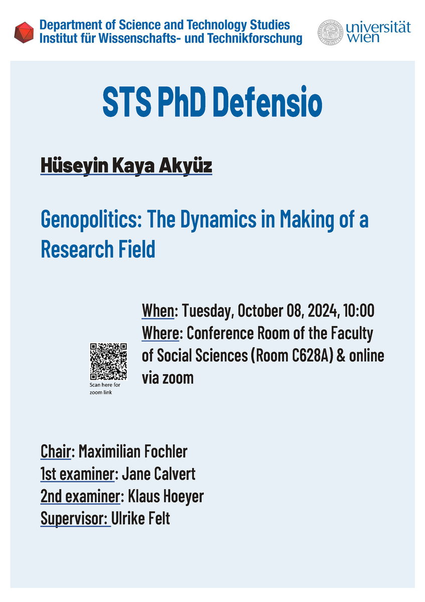 Poster PhD Defensio Hüseyin Kaya Akyüz