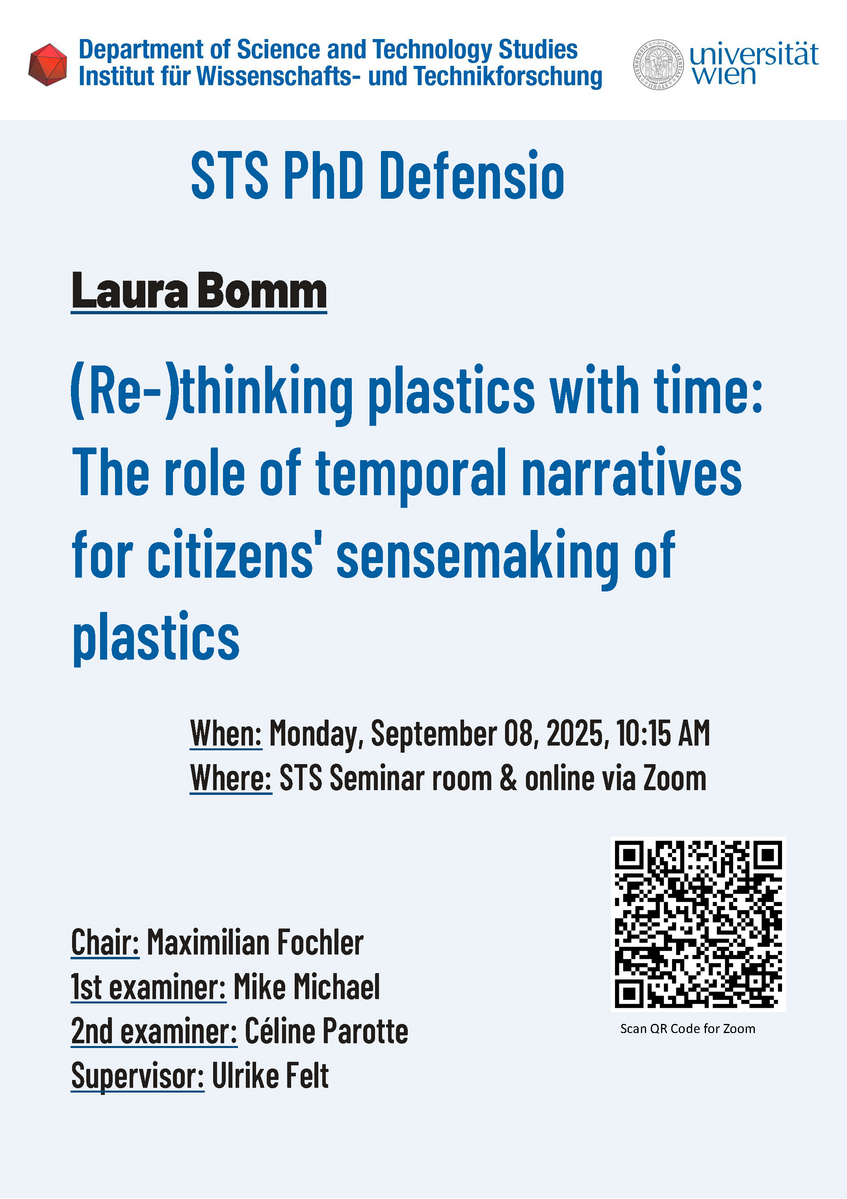 Invitation to the PhD defensio of Laura Bomm on Monday, September 08, 2025